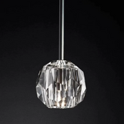 JC Seaver Crystal Kitchen Island Pendant Light Rod