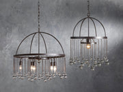 Crystal Ball Amara Round Chandelier 5 Light / 8 Light