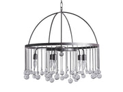 Crystal Ball Amara Round Chandelier 5 Light / 8 Light