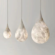 Theseus Alabaster Teardrop Pendant Light 7"D