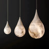 Theseus Alabaster Teardrop Pendant Light 7"D