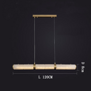 JC Alabaster Art Linear Chandelier