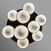 JC  Alabaster Cone Pendant Light