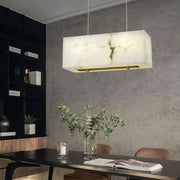 JC Alabaster Cuboid Dining Room Chandelier