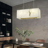 JC Alabaster Cuboid Dining Room Chandelier