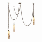 Alabaster Flint 5 Light LED Multi-Drop Pendant