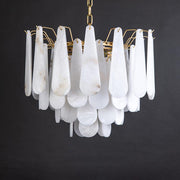 JC Alabaster Foyer Art Chandelier