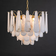 JC Alabaster Foyer Art Chandelier