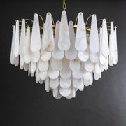 JC Alabaster Foyer Art Chandelier