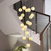 Alabaster Global Wavy Chandelier - jchandelier