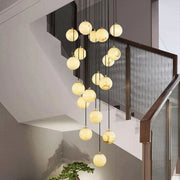 JC Share Alabaster Global Wavy Chandelier