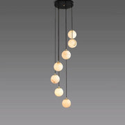 JC Share Alabaster Global Wavy Chandelier