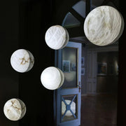 JC Alabaster Hemisphere Wall Sconce