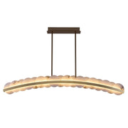 Alabaster Meridian Kitchen Island Chandelier 60" - jchandelier