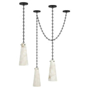 JC Alabaster Modern 3-Light Marble Chandelier