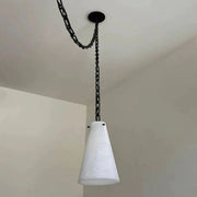 JC Alabaster Modern 2-Light Marble Chandelier