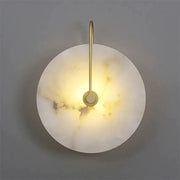 Cairo Alabaster Modern Round Wall Sconce