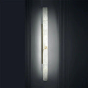 JC Alabaster Round Tube Wall Sconce