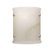 JC Alabaster Semi-Cylindrical Wall Sconce