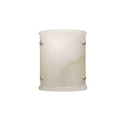 JC Alabaster Semi-Cylindrical Wall Sconce