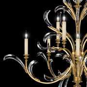 JC Alice Candle Round 2-Tier Chandelier 56"