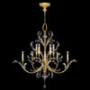 JC Alice Candle Round 2-Tier Chandelier 56"