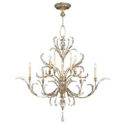 JC Alice Candle Round 2-Tier Chandelier 56"