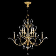 JC Alice Candle Round 2-Tier Chandelier 56"