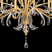 JC Alice Candle Round 3-Tier Chandelier 58"