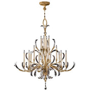 JC Alice Candle Round 3-Tier Chandelier 58"