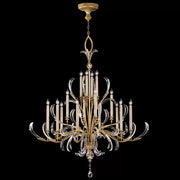 JC Alice Candle Round 3-Tier Chandelier 58"