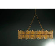 JC Althely 10 Lights Rectangle Pendant Chandelier