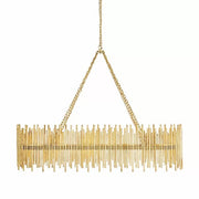 JC Althely 10 Lights Rectangle Pendant Chandelier