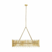 JC Althely 10 Lights Rectangle Pendant Chandelier