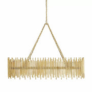 JC Althely 10 Lights Rectangle Pendant Chandelier