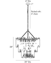 JC Althely 12 Lights  3- Tier Chandelier