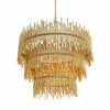 JC Althely 12 Lights  3- Tier Chandelier