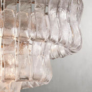 Amor Glass Oval Chandelier 54"W/65"W - jchandelier