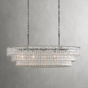 Amor Glass Oval Chandelier 54"W/65"W - jchandelier