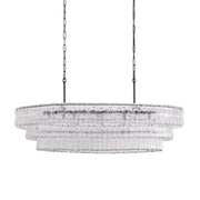 Amor Glass Oval Chandelier 54"W/65"W - jchandelier