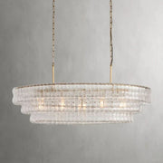 Amor Glass Oval Chandelier 54"W/65"W - jchandelier