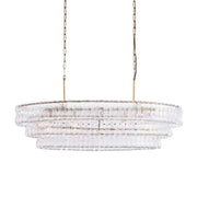 Amor Glass Oval Chandelier 54"W/65"W - jchandelier