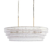 Amor Glass Oval Chandelier 54"W/65"W - jchandelier