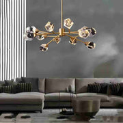 JC Angel Faceted Oval Chandelier For Living Room