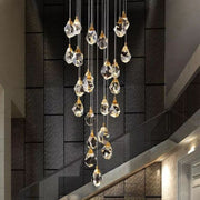 Angelia Faceted Crystal Prisms Chandeliers For Staircase - jchandelier