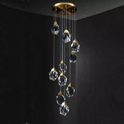 Angelia Faceted Crystal Prisms Chandeliers For Staircase - jchandelier