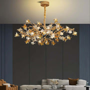 JC Aosta Brass Branch Chandelier