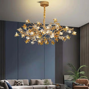 JC Aosta Brass Branch Chandelier