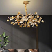 JC Aosta Brass Branch Chandelier