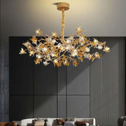 JC Aosta Brass Branch Chandelier